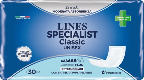Lines Specialist Classic Pannolone Rettangolare Con Barriera 30 Pezzi-1