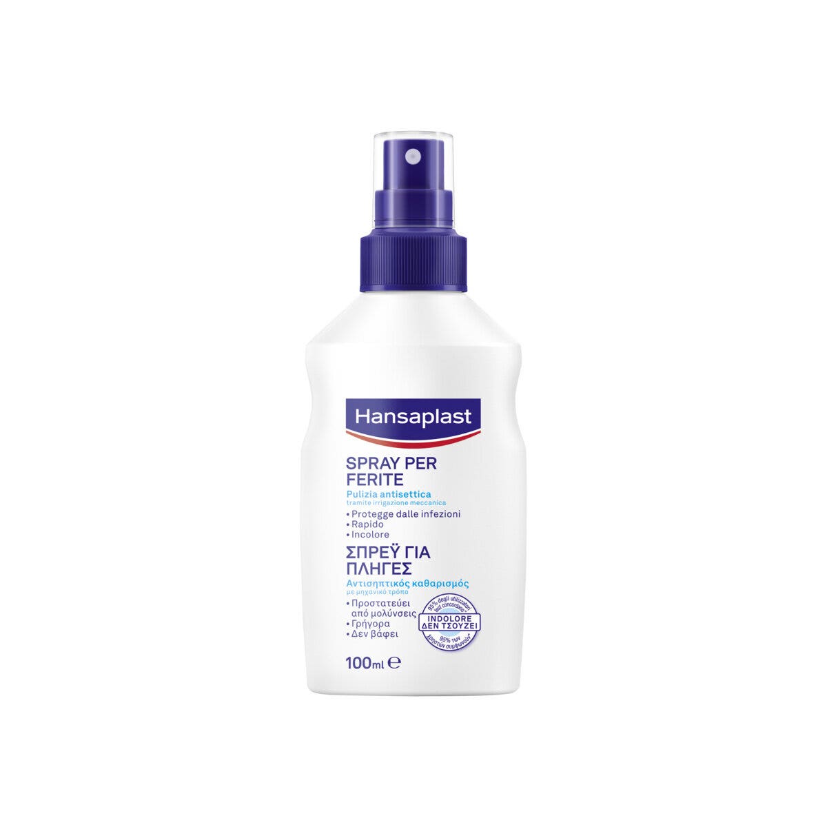 Hansaplast Spray Ferite Spray Delicato Per Una Pulizia Antisettica Della Ferita 10x100ml-1