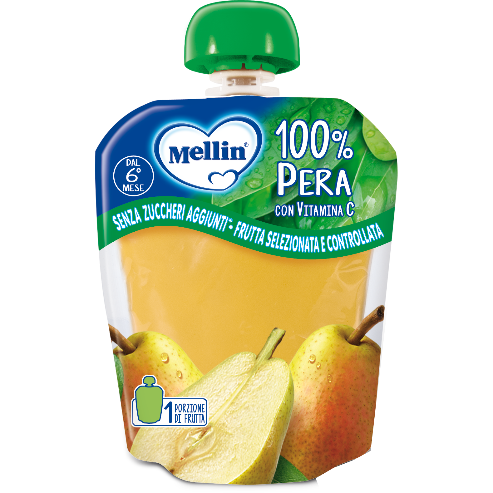 Mellin Merenda Pouch Pera 90g 6Mesi+  - 5