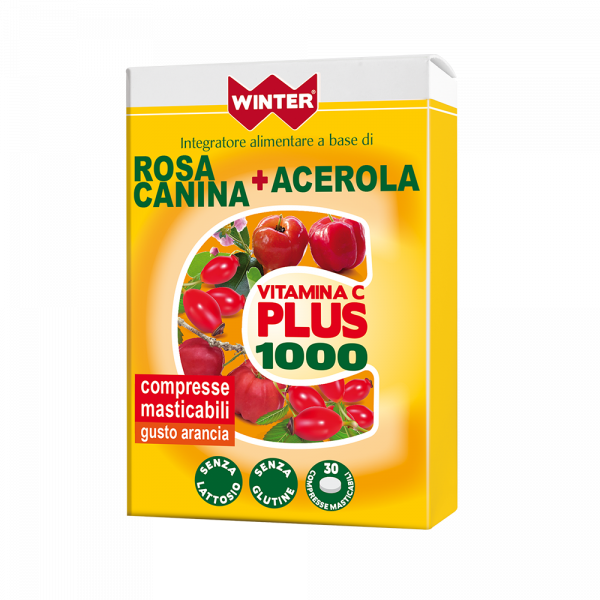 Winter Vitamina C Plus 1000 Rosa Canina/Acerola 30 Compresse Masticabili-2