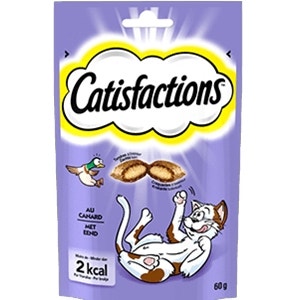 Catisfactions Snack All'Anatra Per Gatti Bustina 60g-2