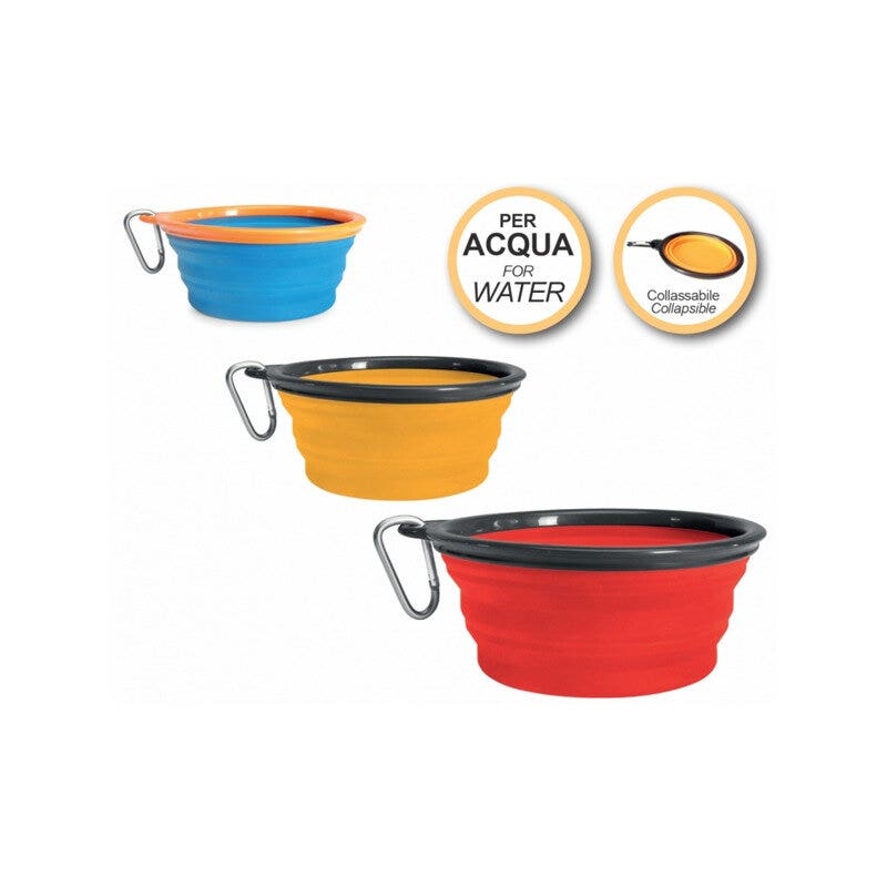 Camon Ciotola Collassabile Silicone 1500ml 3 Pezzi-1