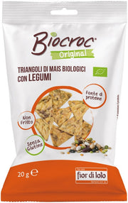 Fior Di Loto Biocroc Triangoli Di Mais Con Legumi 20g-2