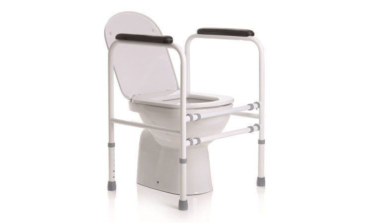 Mopedia Sostegno WC Regolabile In Altezza Acciaio RS908  - 1
