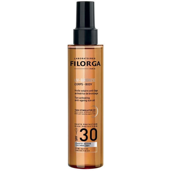 Filorga Uv-Bronze Body 30 Olio Solare Anti-Età Acceleratore Di Abbronzatura Spf 30 150ml -2