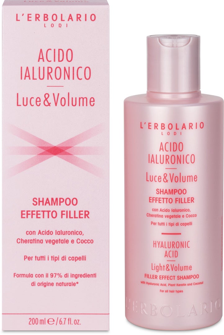 L'Erbolario Shampoo Effetto Filler Acido Ialuronico Luce&Volume 200ml-2