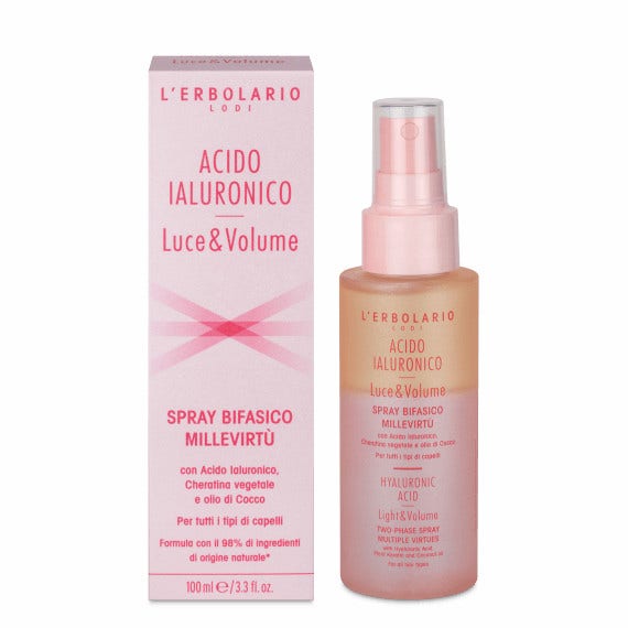 L'Erbolario Spray Bifasico Capelli Acido Ialuronico Luce E Volume 100ml-1