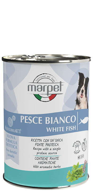 Marpet Aequilibriavet Dog Pesce Bianco Cibo Umido Per Cani Adulti Scatoletta 400g-3