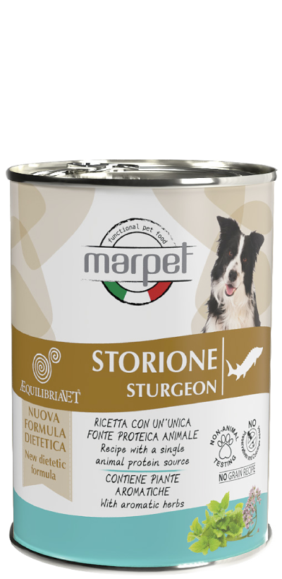 Marpet Aequilibriavet Dog Storione Cibo Umido Per Cani Adulti Scatoletta 400g-4