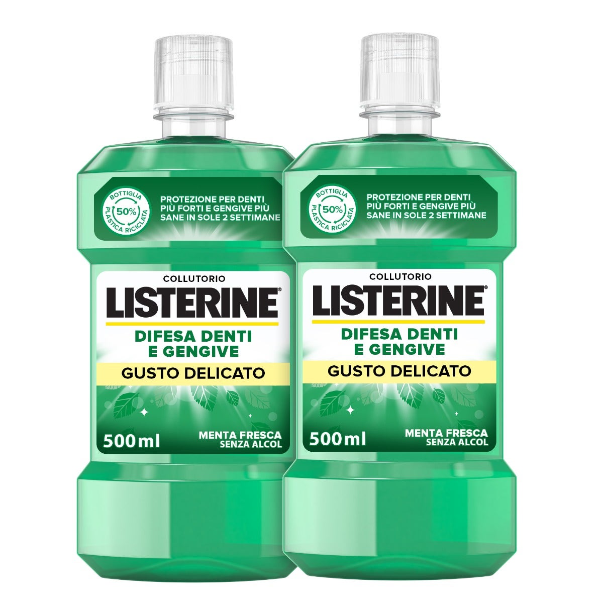 Listerine Difesa Denti E Gengive Collutorio Gusto Delicato 2x500ml-15