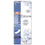 Lines Cotone 12 Assorbenti Notte Anatomici Distesi-2