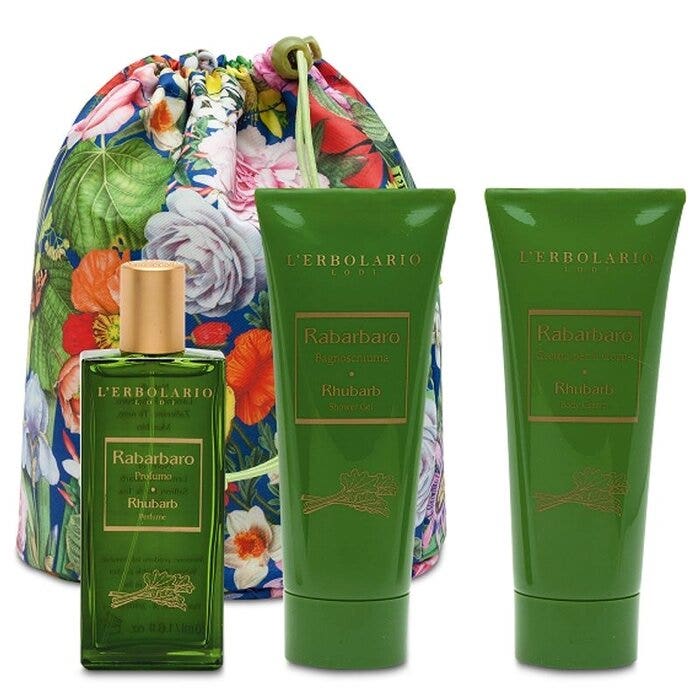 L'Erbolario Rabarbaro Beauty Bag Trio-1