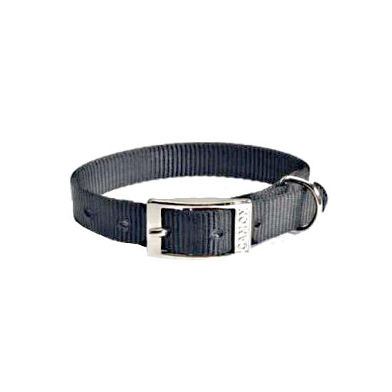 Camon Collare In Nylon Per Cani Colore Nero 12x380mm-3