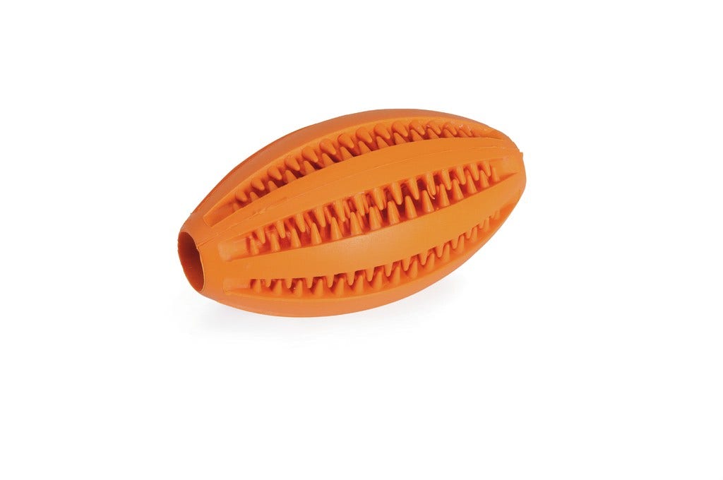 Camon Gioco In Gomma Dental Fun Palla Rugby Per Cani-1