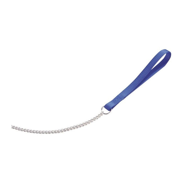 Camon Guinzaglio In Nylon Con Catena In Acciaio Per Cani Colore Blu 2,5x800mm-1