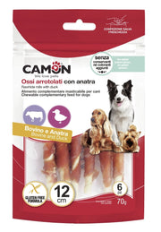 Camon Rolls di Pelle Bovina con Anatra 28cm 250g-3