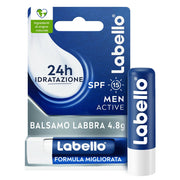 Labello Active for Men Burrocacao Labbra Idratante E Protettivo Con Spf15 Con Burro Di Karité 4,8g-1