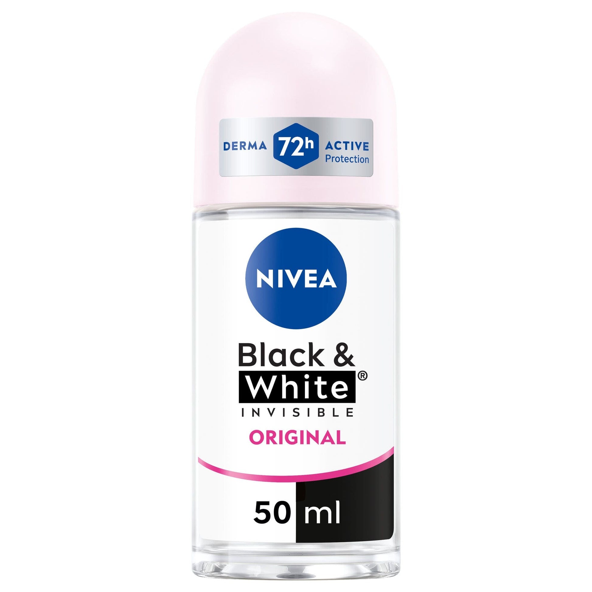 Nivea Black & White Invisible Original Roll-on Deodorante Donna Antitraspirante 72h 50ml-1