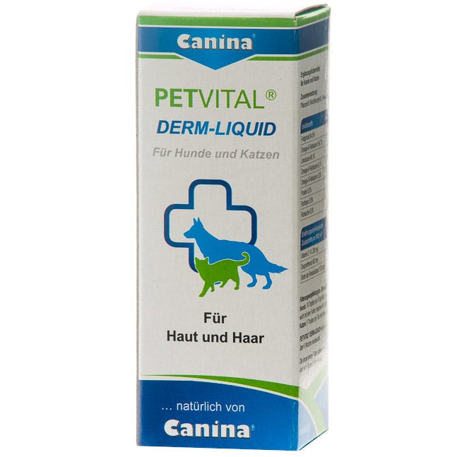 Canina Petvital Derm Liquid Mangime Complementare Cane 25ml  - 1