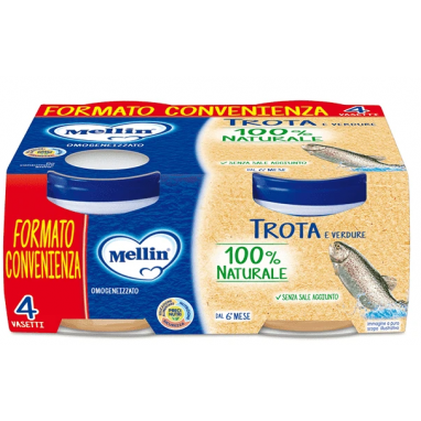 Mellin Omogeneizzato Trota 4x80g  - 1