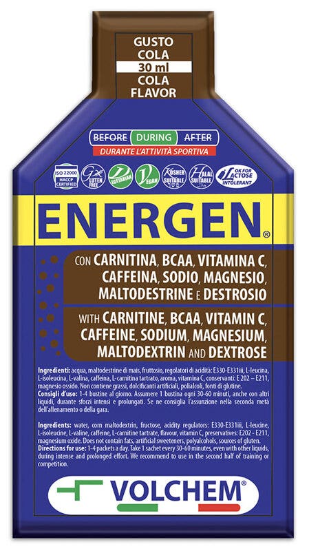 Volchem Energen Gel Energetico Gusto Cola 30ml-1