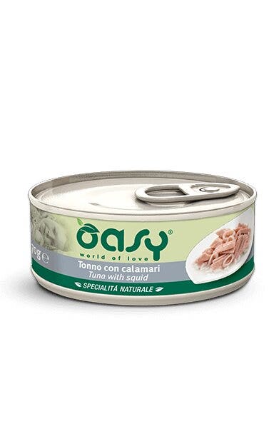 Oasy Specialità Naturale Gatto Tonno con Calamari 70g-1