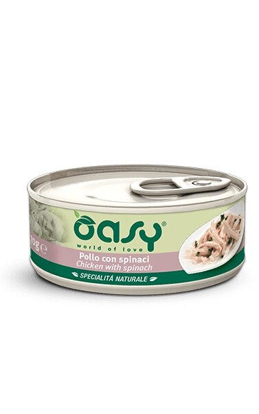 Oasy Specialità Naturale Gatto Pollo con Spinaci 150g-1