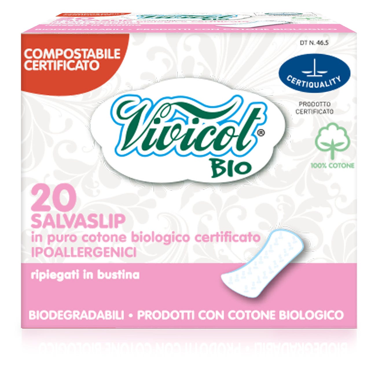 Vivicot Salvaslip Cotone Ripiegati In Bustina 20 Pezzi-6