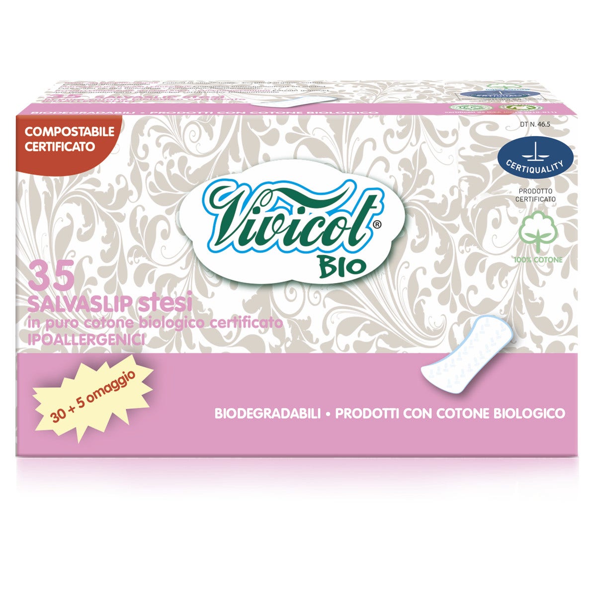 Vivicot Salvaslip Disteso Cotone 35 Pezzi-4