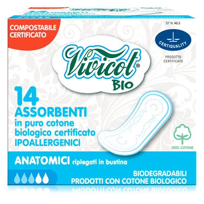 Vivicot Assorbenti Anatomici Cotone 14 Pezzi-4