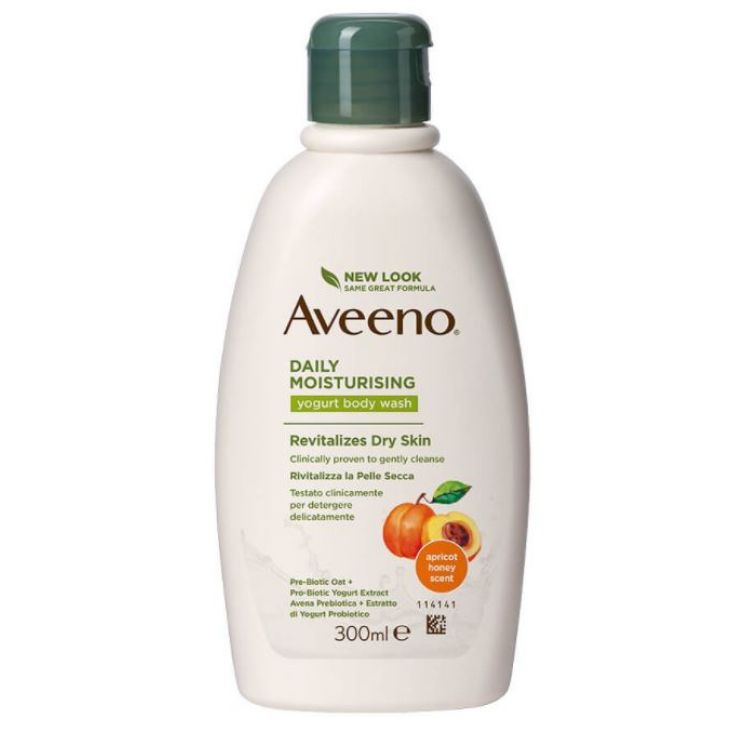 Aveeno Daily Moisturising Bagno Doccia Yogurt Albicocca E Miele 300ml  - 1