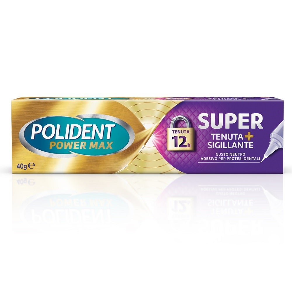 Polident Super Tenuta+Sigillante Adesivo Per Protesi Dentale Gusto Neutro 40g-5