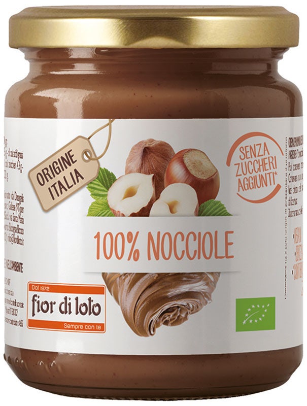 Fior Di Loto Crema 100% Di Nocciole Tostate 200g-1