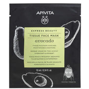 Apivita Express Beauty Maschera Viso In Tessuto Idratante/Lenitiva Avocado 1 Pezzo 10ml  - 2