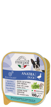 Marpet Aequilibriavet Anatra Cibo Umido Per Cani Adulti Vaschetta 100g-2