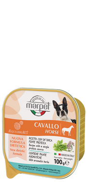 Marpet Aequilibriavet Cavallo Cibo Umido Per Cani Adulti Vaschetta 100g-1