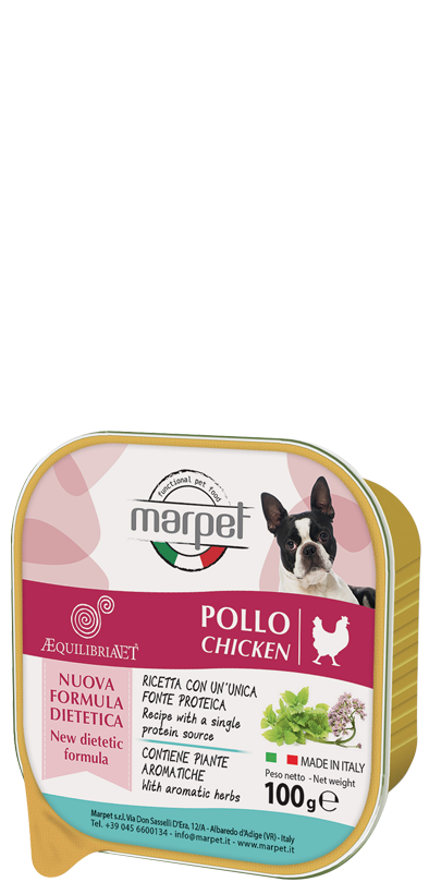 Marpet Aequilibriavet Pollo Cibo Umido Per Cani Adulti Vaschetta 100g-2
