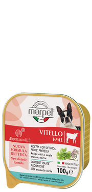 Marpet Aequilibriavet Vitello Cibo Umido Per Cani Adulti Vaschetta 100g-2