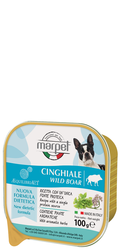Marpet Aequilibriavet Cinghiale Cibo Umido Per Cani Adulti Vaschetta 100g-2
