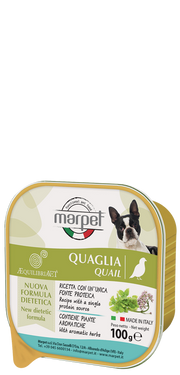 Marpet Aequilibriavet Quaglia Cibo Umido Per Cani Adulti Vaschetta 100g-2
