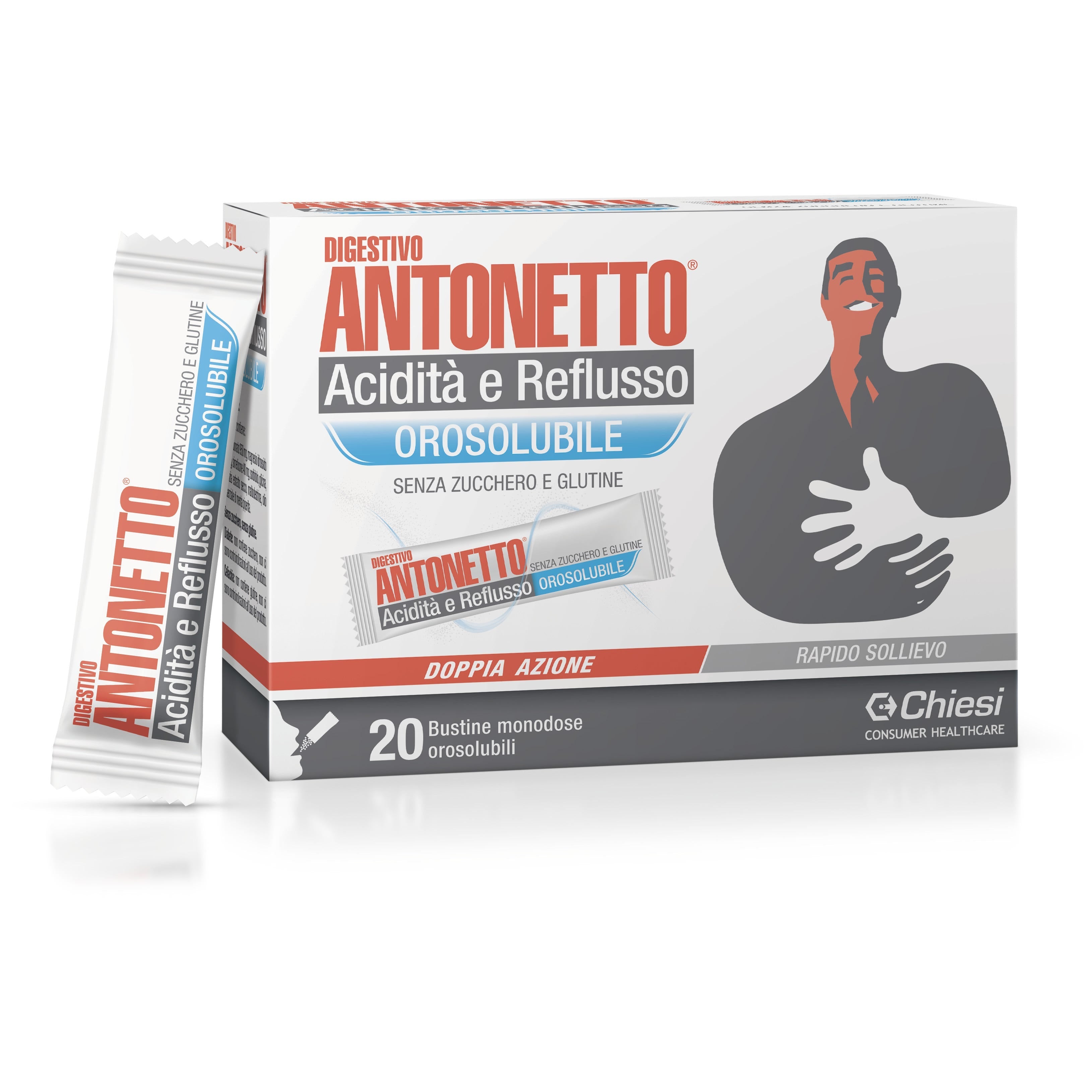 Digestivo Antonetto Acidità E Reflusso Orosolubile 20 Bustine                 - 3