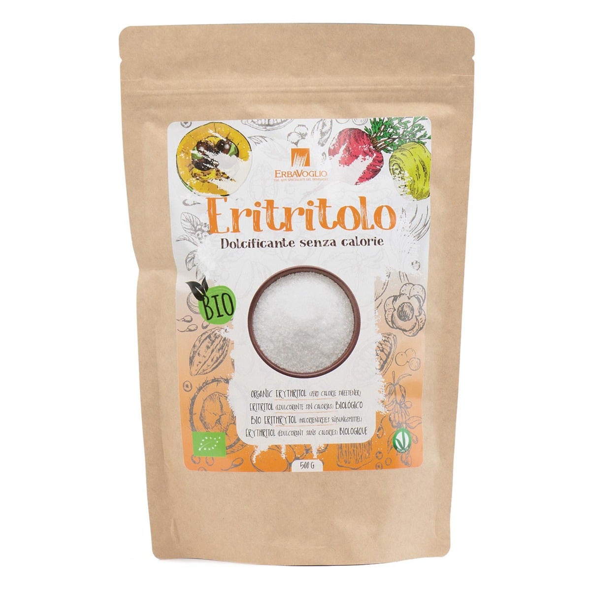Erbavoglio Eritritolo Cristallizzato Bio 500g-1