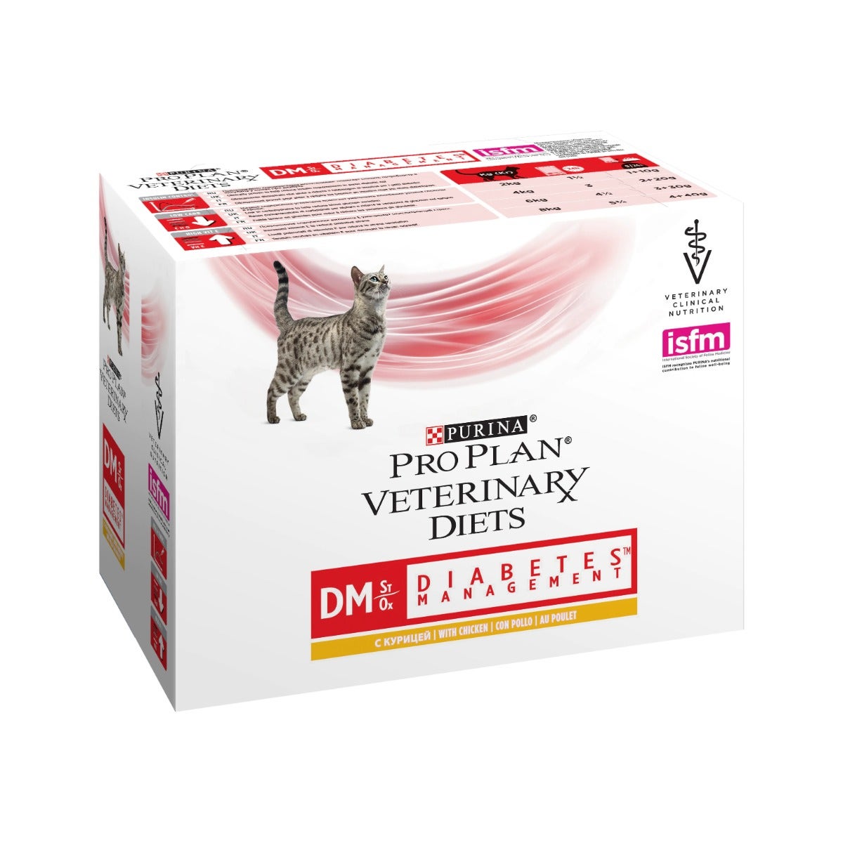 Purina Pro Plan Veterinary Diets Multipack Umido Gatto DM Diabetes Management St/Ox Pollo 10 Bustine-0