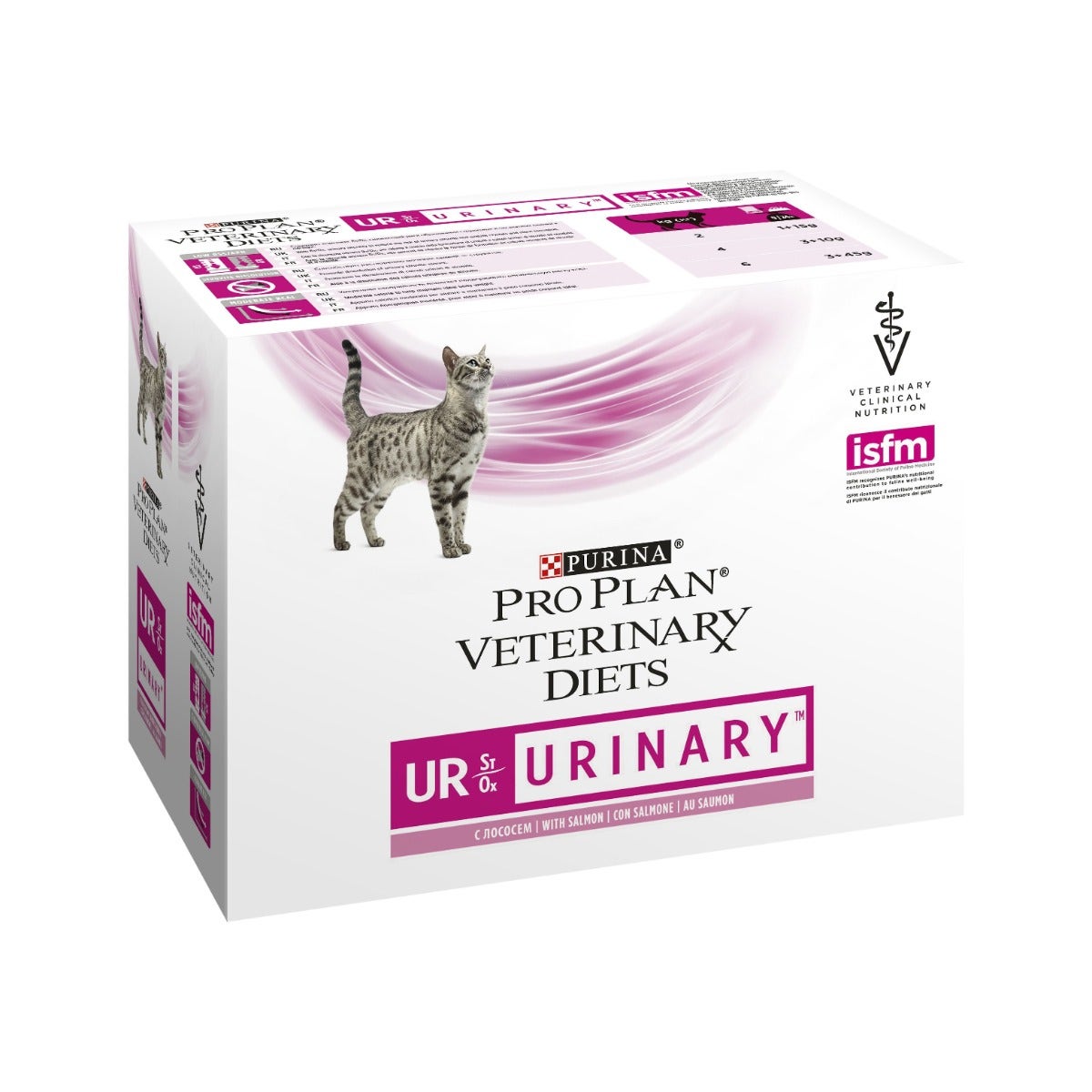 Purina Pro Plan Veterinary Diets Multipack Umido Gatto Urinary St/Ox Salmone 10 Bustine-1