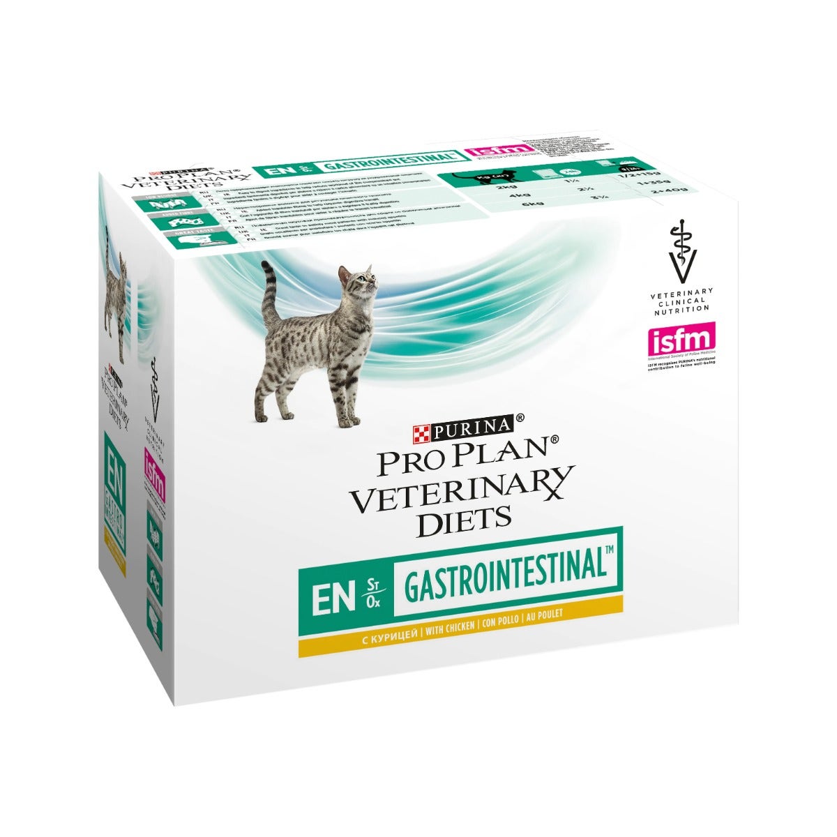 Purina Pro Plan Veterinary Diets Multipack Umido Gatto EN Gastrointestinal St/Ox Pollo 10 Bustine-1