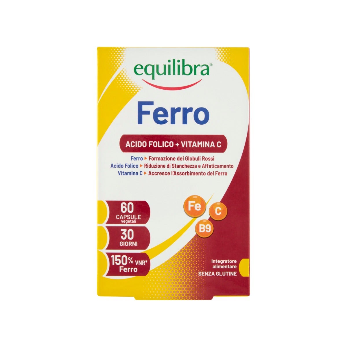 Equilibra Ferro Con Acido Folico+ Vitamina C 60 Capsule-1