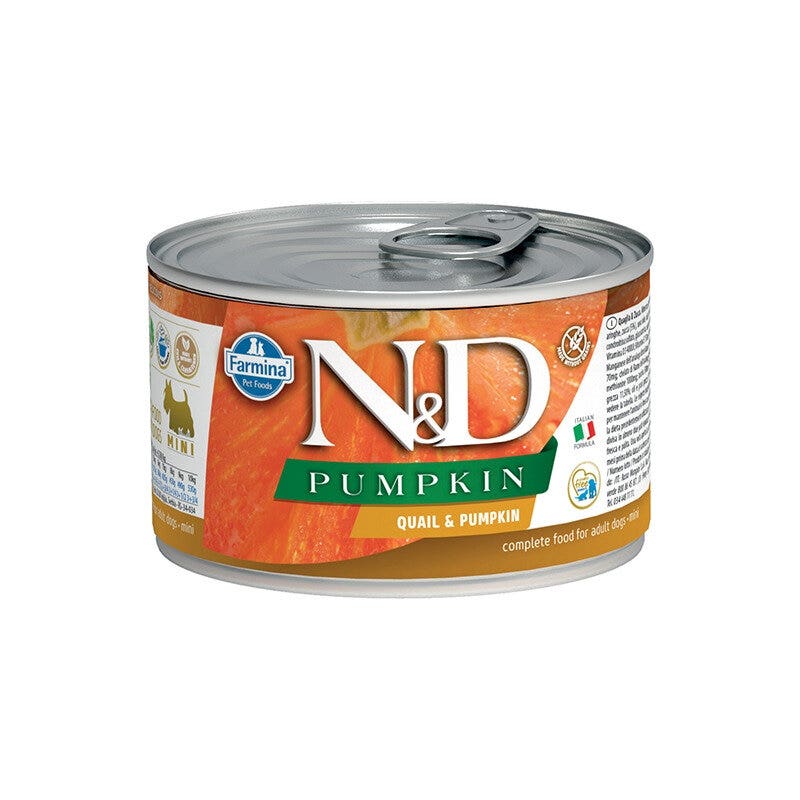 Farmina Natural & Delicious Pumpkin Mini Con Quaglia E Zucca Per Cani Adulti 140g-1
