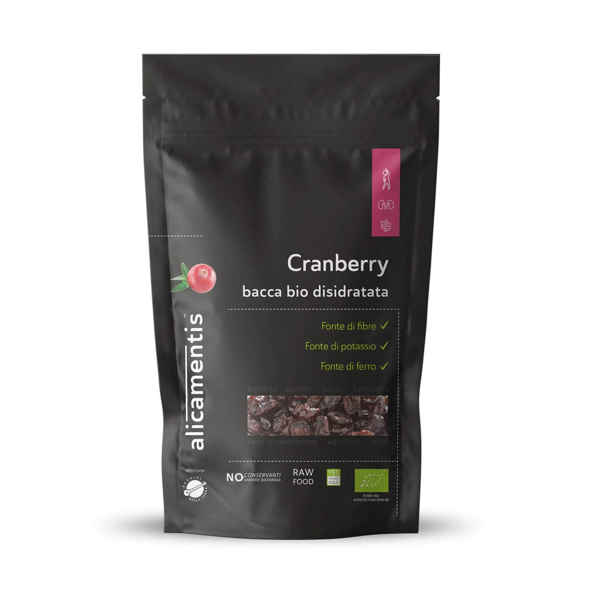 Alicamentis Cranberry Bio Bacca Disidratata 220g-2