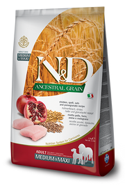 Farmina N&D Ancestral Grain Pollo E Melograno Cani Adulti Taglia Media E Grande Sacco 2,5kg-1