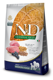 Farmina N&D Ancestral Grain Agnello E Mirtillo Cani Adulti Taglia Media E Grande Sacco 2,5kg-1